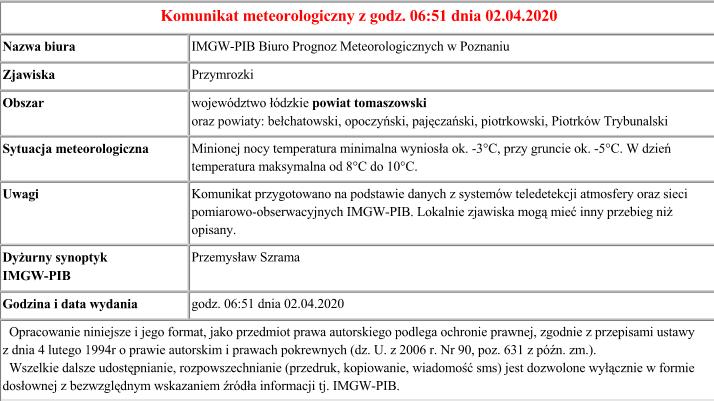 komunikat z 2.4