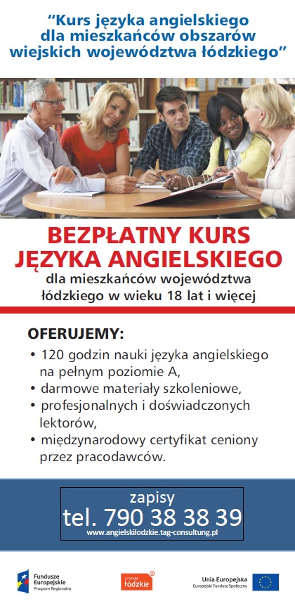 Angielski kurs - plakat