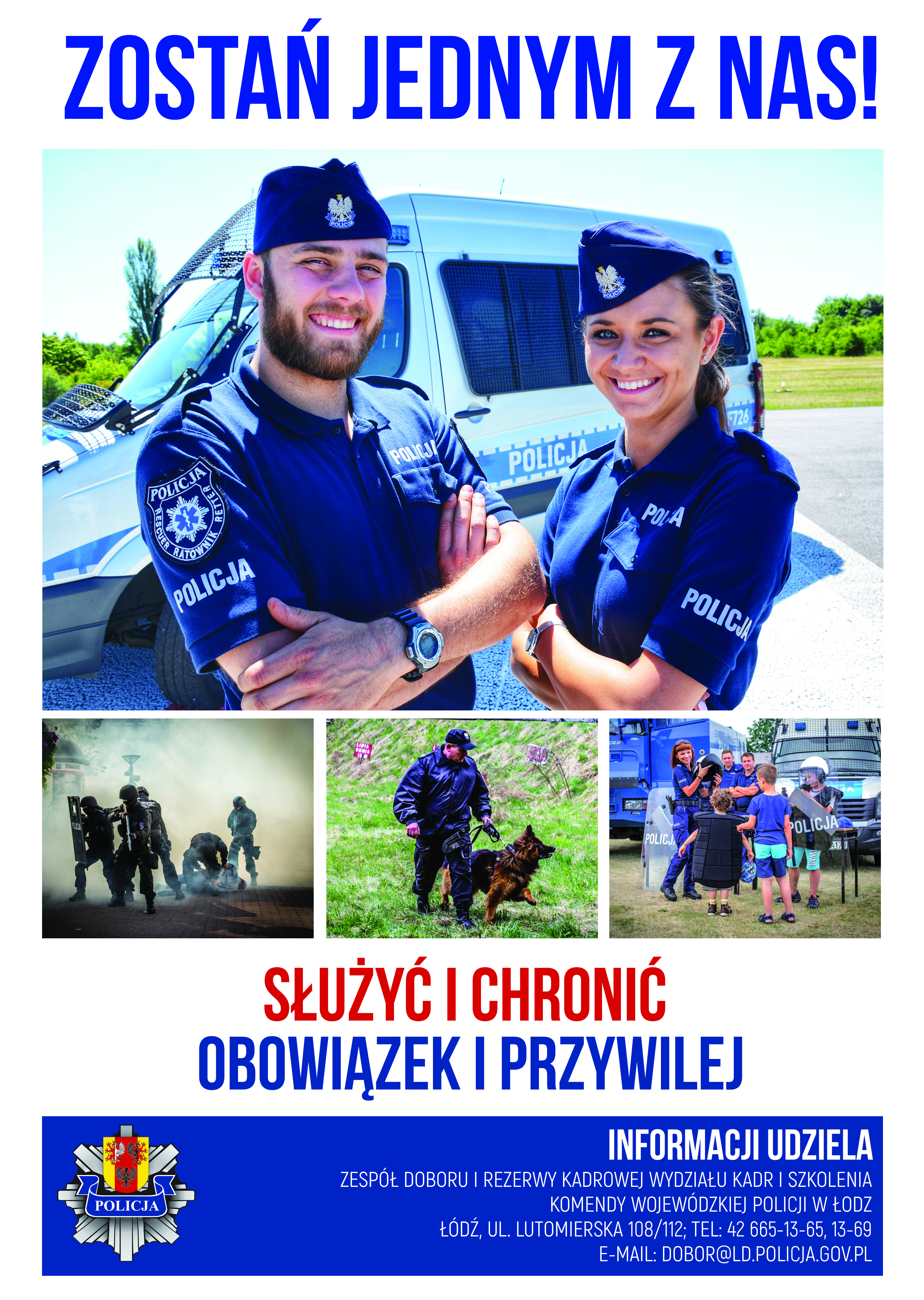 plakat zostań policjant